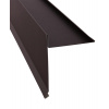 Záveterná lišta pod krytinu r.š. 310 mm - štítové lemovanie pre škridlové krytiny - Eleganz, RAL 8017 Čokoládová