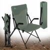 Turistická stolička s operadlom Kadva CAMPchair 1.0 zelená