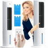 Stĺpový ventilátor Zilan TOWER FAN COOLER, biely (XXL STĹPOVÝ VENTILÁTOR 106CM VODNÉ CHLADENIE 3L LED DIAĽKOVÉ OVLÁDANIE MEGA VÝKON 60W)