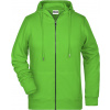 James & Nicholson | JN 8025 Dámska mikina s kapucňou_02.8025 Farba: lime green, Veľkosť: S