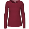 Neutral Dámske tričko s dlhým rukávom NE81050 Bordeaux XL