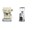 Ascaso Dream ONE, Sweet Cream + Eureka Atom Specialty 65, chrome