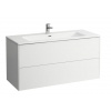Laufen PRO S umývadlová skrinka 120x50cm s umývadlom Slim,1 otv.pre bat,2zásuvky,BielaLesk H8649632611041
