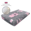 DRYBED Premium Vet Bed Farm Animals Pinky Piglet šedý 150 x 100 cm