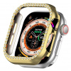 Ochranný rámček s kamienkami pre Apple Watch 10, 42 mm - Zlatý