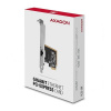 AXAGON PCEE-GRF PCIe síťová karta - 1x Gigabit Ethernet port (RJ-45), vč. Low Profile