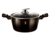 Berlingerhaus Kastrol s mramorovým povrchem 20 cm Shiny Black Collection 2 poklice BH-6604