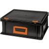 Alutec 139214110188 plastový box, Magnus PC 14, (š x v x h) 400 x 183 x 300 mm, čierna, oranžová, 1 ks; 139214110188