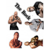 CUKROVÁ TLAČ jedlý obrázok na tortu Cukrová hmota DWAYNE JOHNSON THE ROCK + POSTA