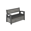 Keter Záhradná lavica Deco Garden Bench Storm grey 261848
