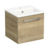 Kúpeľňová skrinka s umývadlom Intedoor TRENTA 40 cm dub halifax prirodný TRE MINI 40 1Z S 80