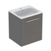 Geberit Selnova Square Umývadlová skrinka 64x54x48 cm, s umývadlom, 1 dvierka, lávová mat 501.249.00.1