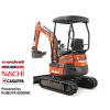 Minibager DELEKS® M180se, 1.8 tony, motor diesel Kubota D902 / nulový presah