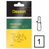 Delphin Fastlock Snap C-01 BN veľ.1 10 ks