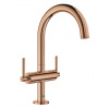 Grohe Atrio - Umývadlová batéria s výpusťou a otočným výtokom, Warm Sunset 21022DA3