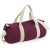 BagBase Taška BG140, sportovní, kulatá, 20l COT520140y7799-burgundy/of UNI Burgundová/bílá špinavá