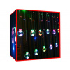 Guľové svetlo 108 LED - viacfarebné