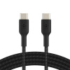 Belkin CAB004bt2MBK Boost Charge Braided USB-C to USB-C, 2m, černý