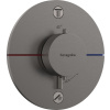Hansgrohe ShowerSelect Comfort S, termostat pod omietku pre 2 spotrebiče, kartáčovaný čierny chróm, HAN-15554340