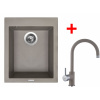 Sinks CUBE 410 Truffle + Vitalia GR G8754