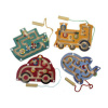 Bigjigs Toys Drevený magnetický labyrint 1 ks Oranžová