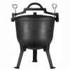 Kotlík na guľáš - TOPFANN POĽOVNÍCKY LIATINOVÝ KATEL 10 L NA TUHÝ RECEPT CAMPFIRE (Liatinový kotol Topfann 10 l za oheň pevný recept)