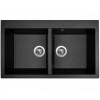 Granitový drez Sinks AMANDA 860 DUO Metalblack