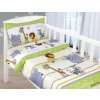 Bellatex obliečky Agáta Safari zelené 90x135 cm 45x60 cm