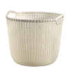Curver okrúhly kôš na bielizeň KNIT L 30 l - krémový 03673-X64