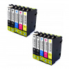 5x Atramentové kazety do tlačiarne EPSON 502 XL XP-5100 XP-5105 XP-5115 WF-2860 WF-2865
