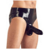 Latexové slipy s vreckom na penis a semenníky, LateX