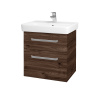 Dreja Umývadlová skrinka Q MAX SZZ2 60 - D25 Teak / Úchytka T01 / D25 Teak