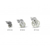 Bolis Italia Transparentné koliesko bez brzdy - 75 mm e56a45e252b4435026653884c6bf4e89