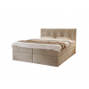 Čalúnená boxspring posteľ DEAN - béžová Rozmer: 160x200