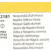 UMTON Akvarelové farby 2,6 ml, rôzne odtiene Odtieň: 2181 - Neapolská žltá tmavá