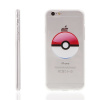 AppleMix Kryt pre Apple iPhone 6 Plus / 6S Plus gumový - Pokemon Go / Pokeball - červený