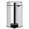 Brabantia Kozmetický kôš NewIcon, 3 l, strieborný lesk, softclose, 113147