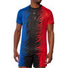 Mizuno DryAeroFlow Graphic Tee oni red oni blue triko pánské Velikost: S