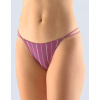 GINA Dámske bavlnené bokové tangá Iris | 15995P - fialovohnědá, 34/36