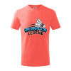 Badminton legend - Tričko detské bavlnené - 158 cm/12 rokov ( Korálová )