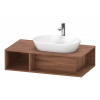 DURAVIT D-Neo závesná skrinka pod umývadlo na dosku, 1 otvorená priehrada vľavo, 1000 x 550 x 260 mm, orech prírodný, DE495907979