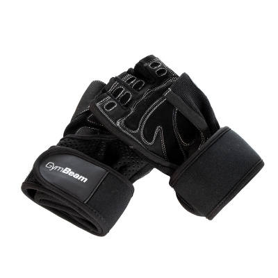Fitness rukavice Wrap black - GymBeam barva: černá, velikost: XL
