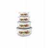 Banquet 8dílná sada smaltovaných misiek Belly-ZELENINA 10x4,7cm 14x6,1cm 16x6,8cm 18x7,5cm
