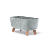 PROSPERPLAST Kvetináč GRACIA CASE BETON EFFECT 39cm sivý