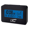 Hodiny s teplomerom, LTC 05, čierne