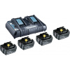 Makita 199483-0 BL 1850B plus DC18RD akumulátor do nářadí a nabíječka 18 V 5 Ah Li-Ion