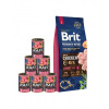 BRIT Premium By Nature Junior Large L 15 kg + Teľacia konzerva 6x400 g