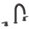 Hansgrohe Vernis Blend 3-otvor. umývadlová batéria stoj.výpusť s tiahl. Čierna ma 71553670 HG 71553670