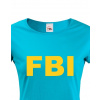 Dámské tričko - FBI, Barva Modrá, Velikost XL Bezvatriko.cz 208082
