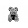 Rose Bear - Medvedík s ružou 25 cm, v darčekovom balení - Šedá